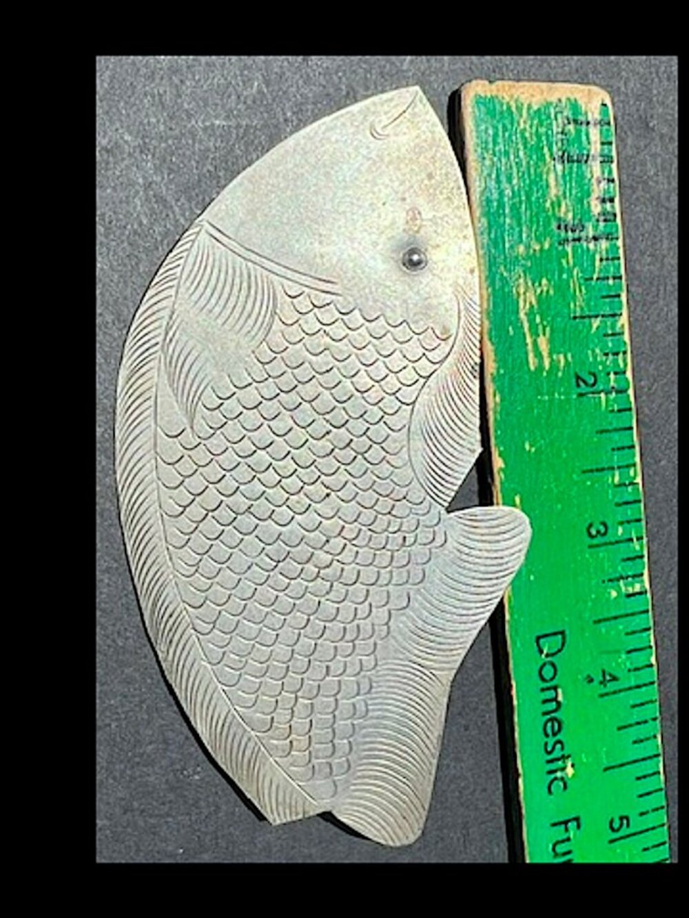 Vintage Large Metal FISH BROOCH Pin